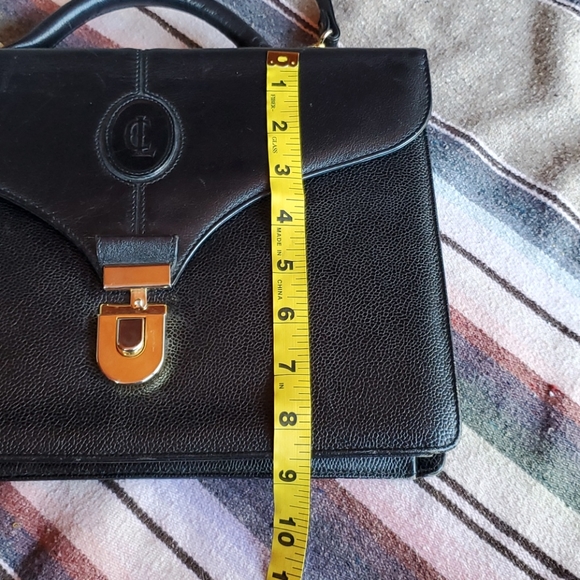 Vintage Black Leather Crossbody Purse - Picture 12 of 15